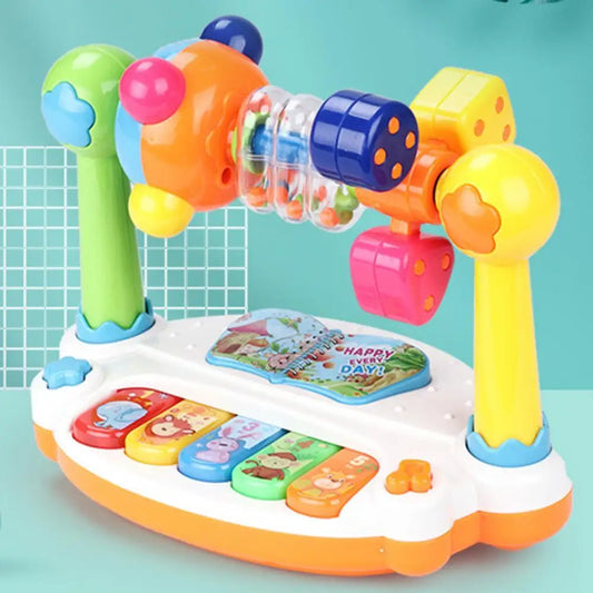 Children Baby Rotating Music Piano With Light