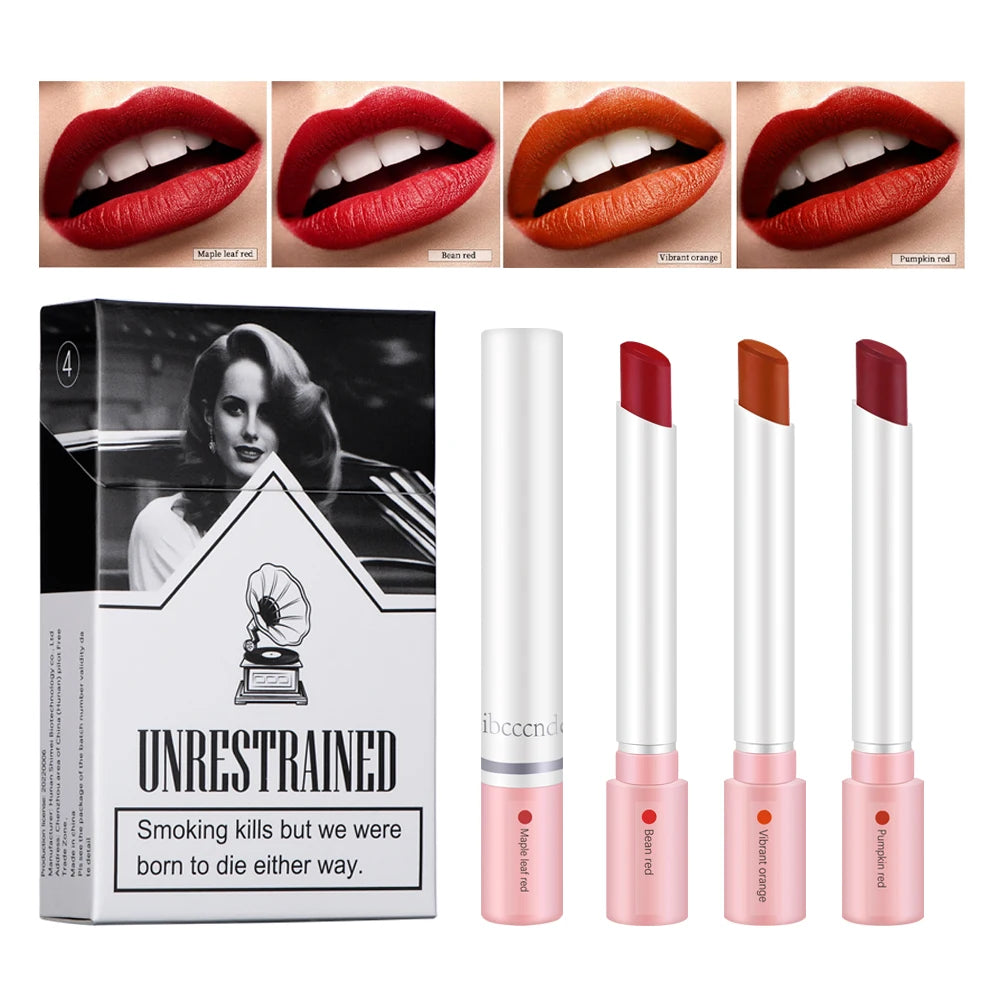 4 Colors Makeup Lipstick Cosmetics Lipstick Set