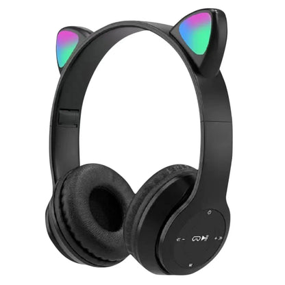 Wireless Headphones Cat Ear Bluetooth-Compatible Helmets
