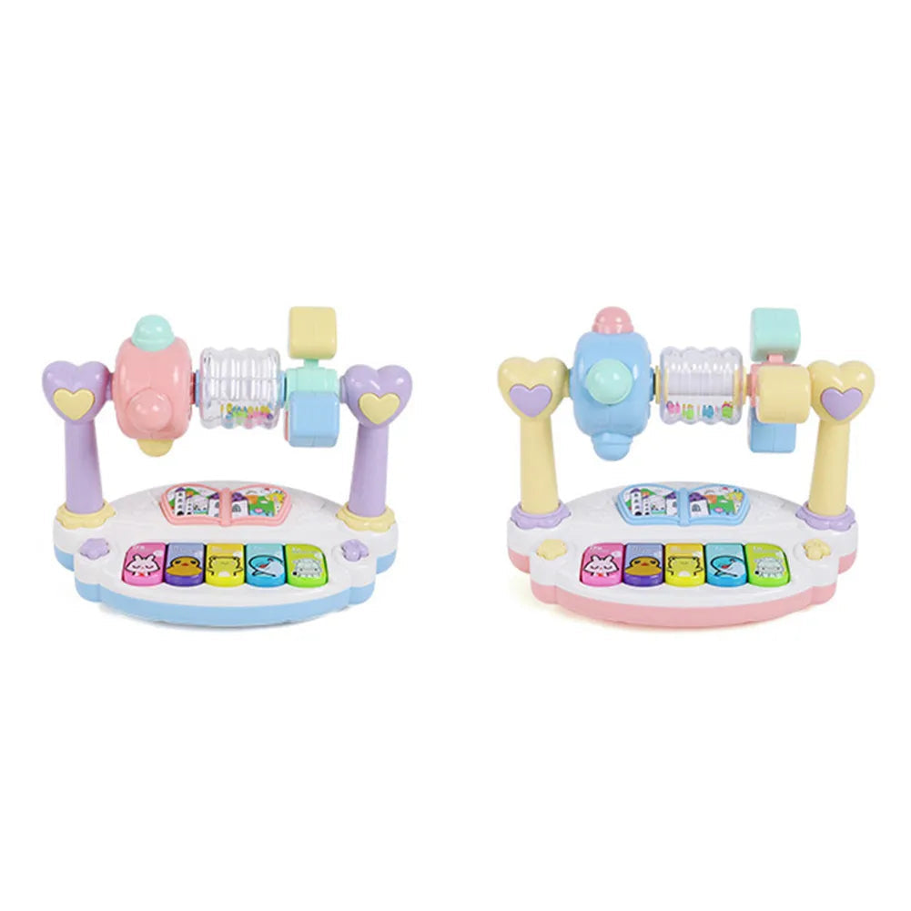 Children Baby Rotating Music Piano With Light