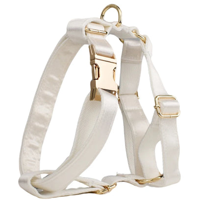 Dog Collar Leashes Harness Bow Set