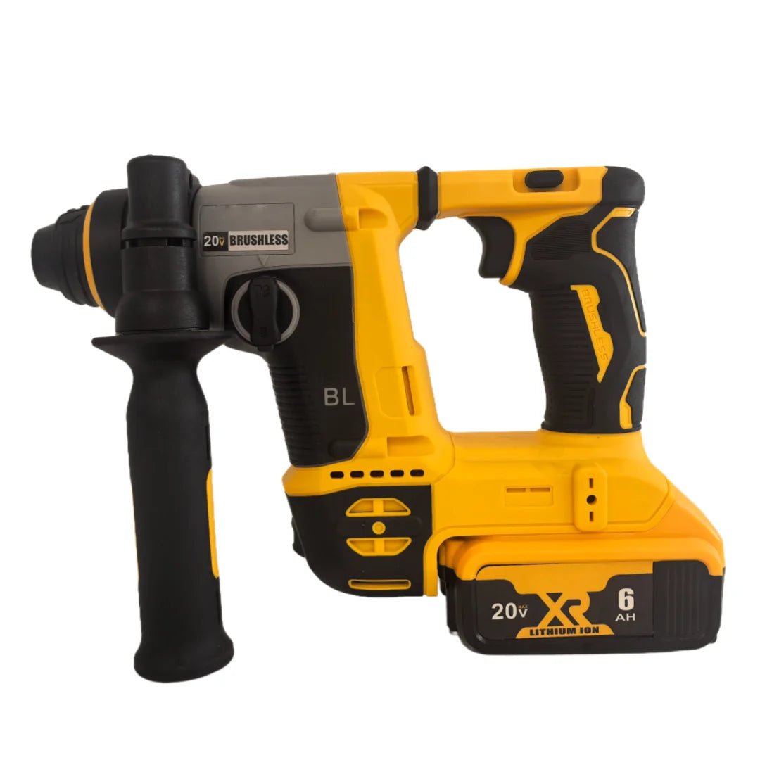 20V Battery Brushless Rotary Impact Hammer Drill Cordless 2 Modes