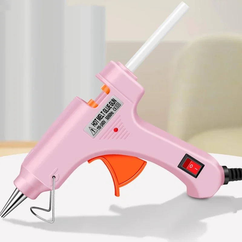 70W Hot Melt Glue Gun With 2/5/10/20 Pcs 7mm Premium Glue Sticks