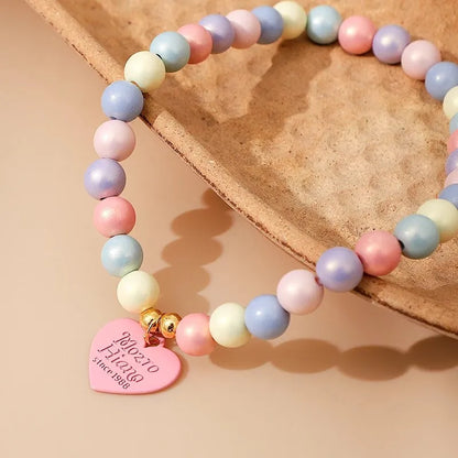 Heart Pendant Pet Pearl Collar