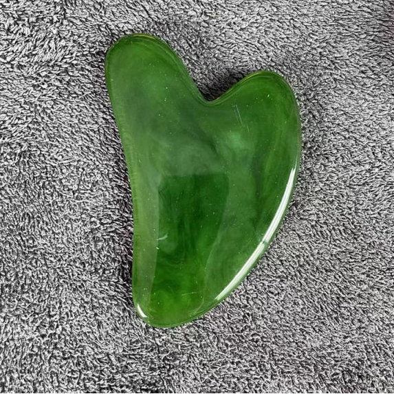 Natural Resin Jade Stone Gua Sha Gouache Scraper Massager