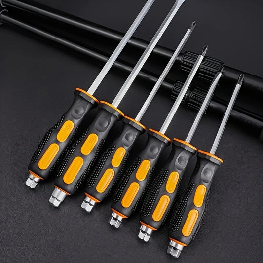 Anti-slip Go-through Hammer Screwdriver Magnetic Screw Driver Set