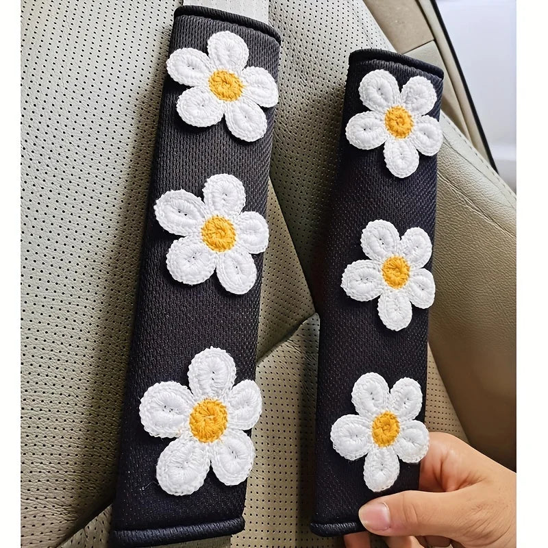 Flower Shoulder Pad Car Seat Belt