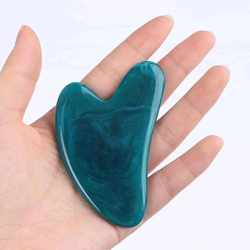 Natural Resin Jade Stone Gua Sha Gouache Scraper Massager