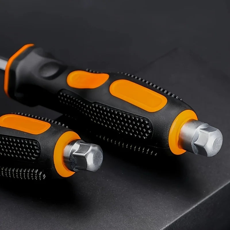 Anti-slip Go-through Hammer Screwdriver Magnetic Screw Driver Set