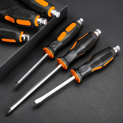 Anti-slip Go-through Hammer Screwdriver Magnetic Screw Driver Set