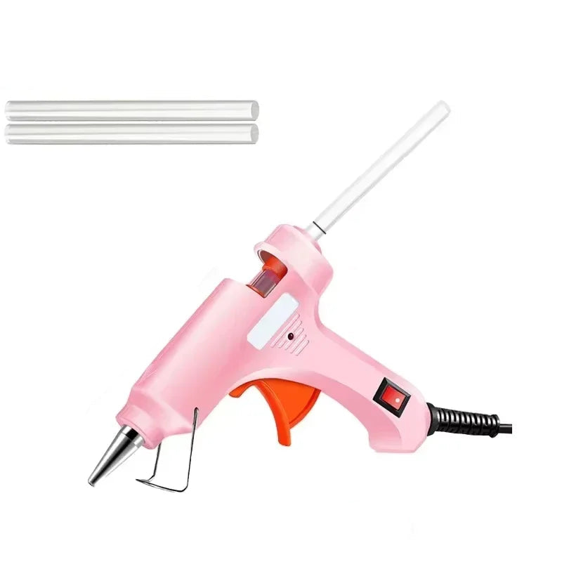70W Hot Melt Glue Gun With 2/5/10/20 Pcs 7mm Premium Glue Sticks