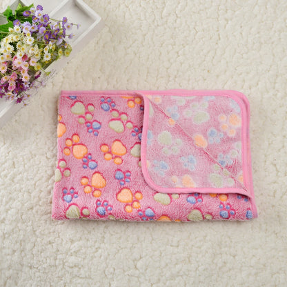 3 Sizes Cute Warm Pet Bed Mat Cover Towel