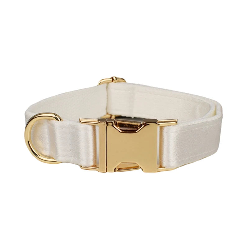 Dog Collar Leashes Harness Bow Set