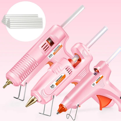 70W Hot Melt Glue Gun With 2/5/10/20 Pcs 7mm Premium Glue Sticks