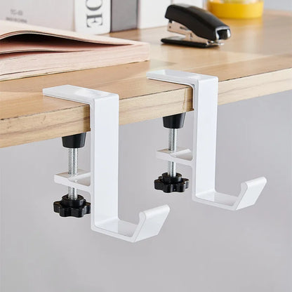 1/2pc Adjustable Desk Edge Hook
