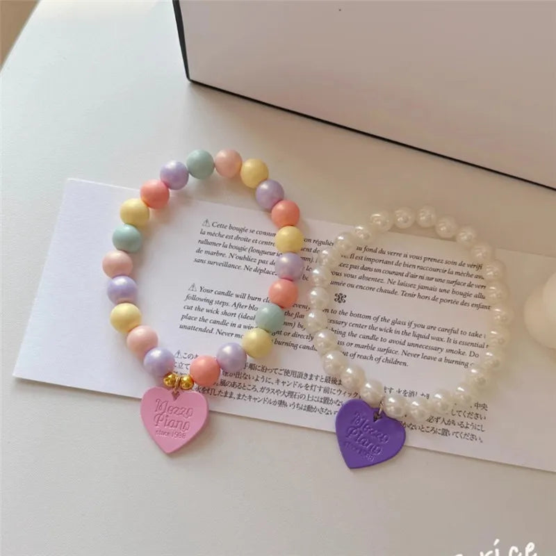 Heart Pendant Pet Pearl Collar