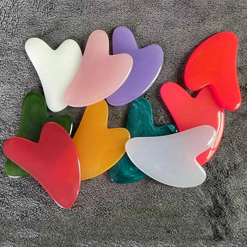 Natural Resin Jade Stone Gua Sha Gouache Scraper Massager